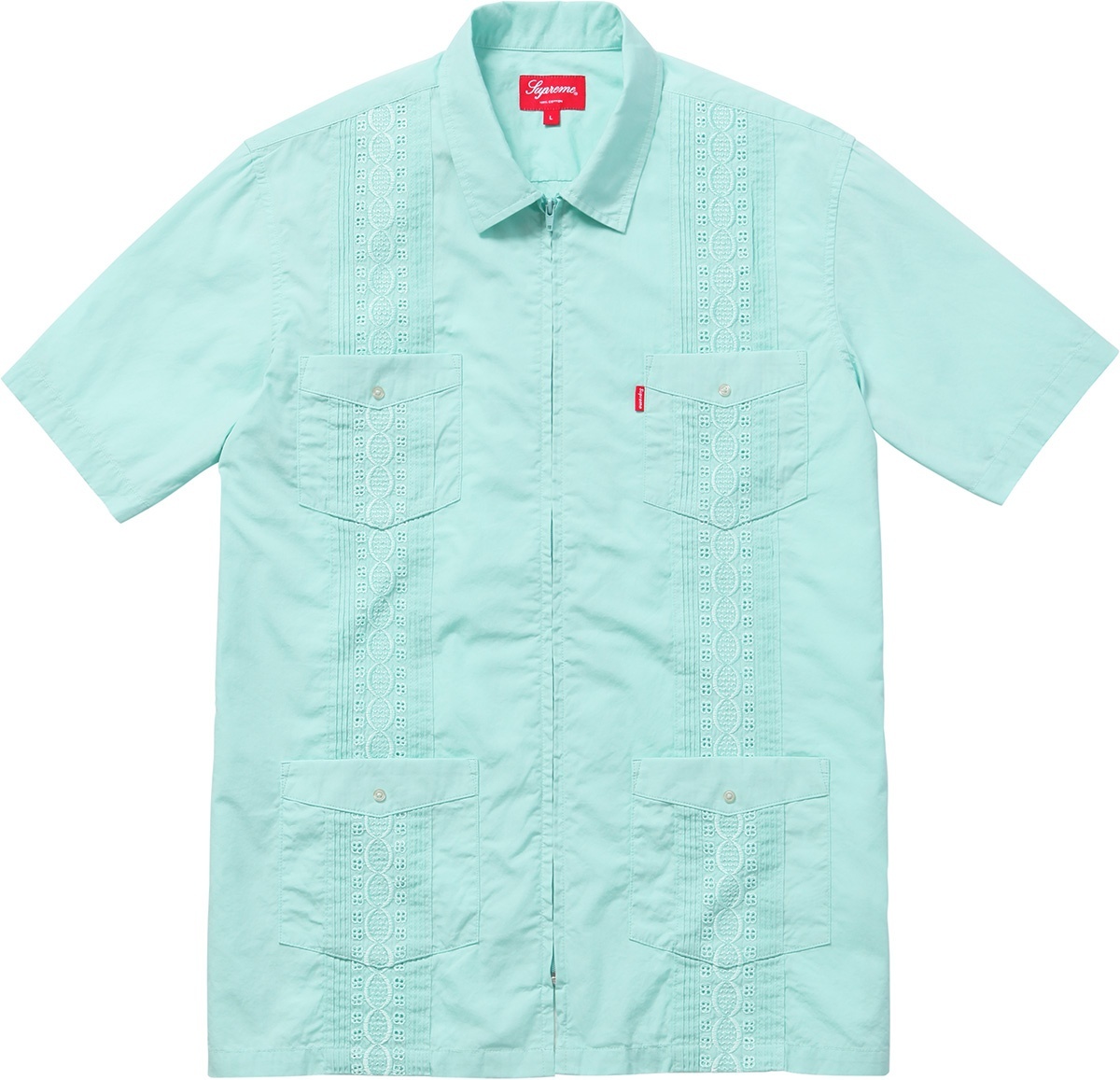 Zip Front Guayabera Shirt view 2